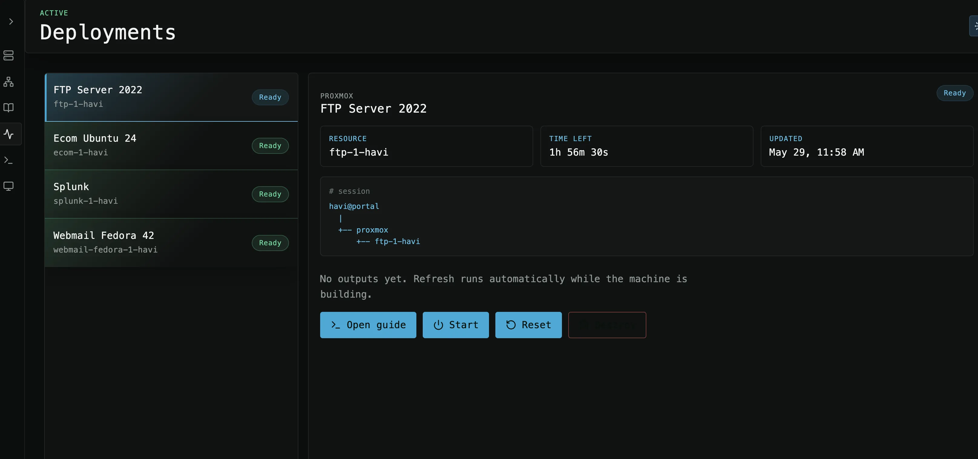 user deployments