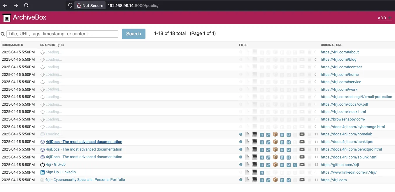 ArchiveBox Download Complete