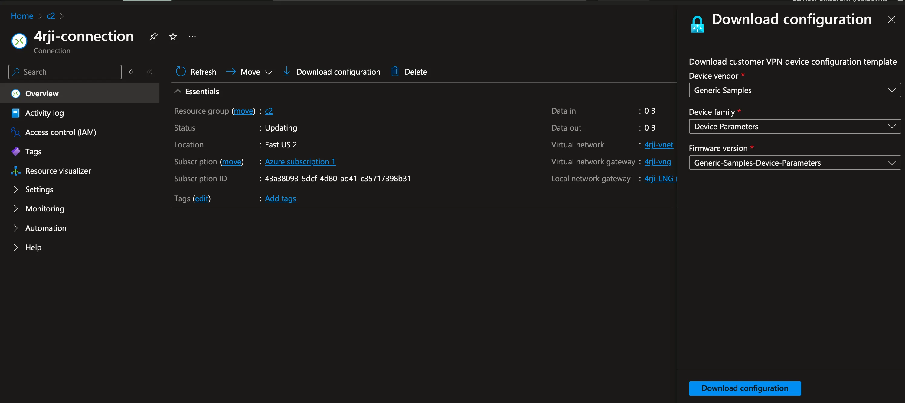 Download Configuration