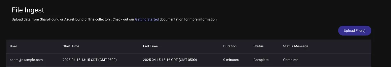 Importing Data into BloodHound