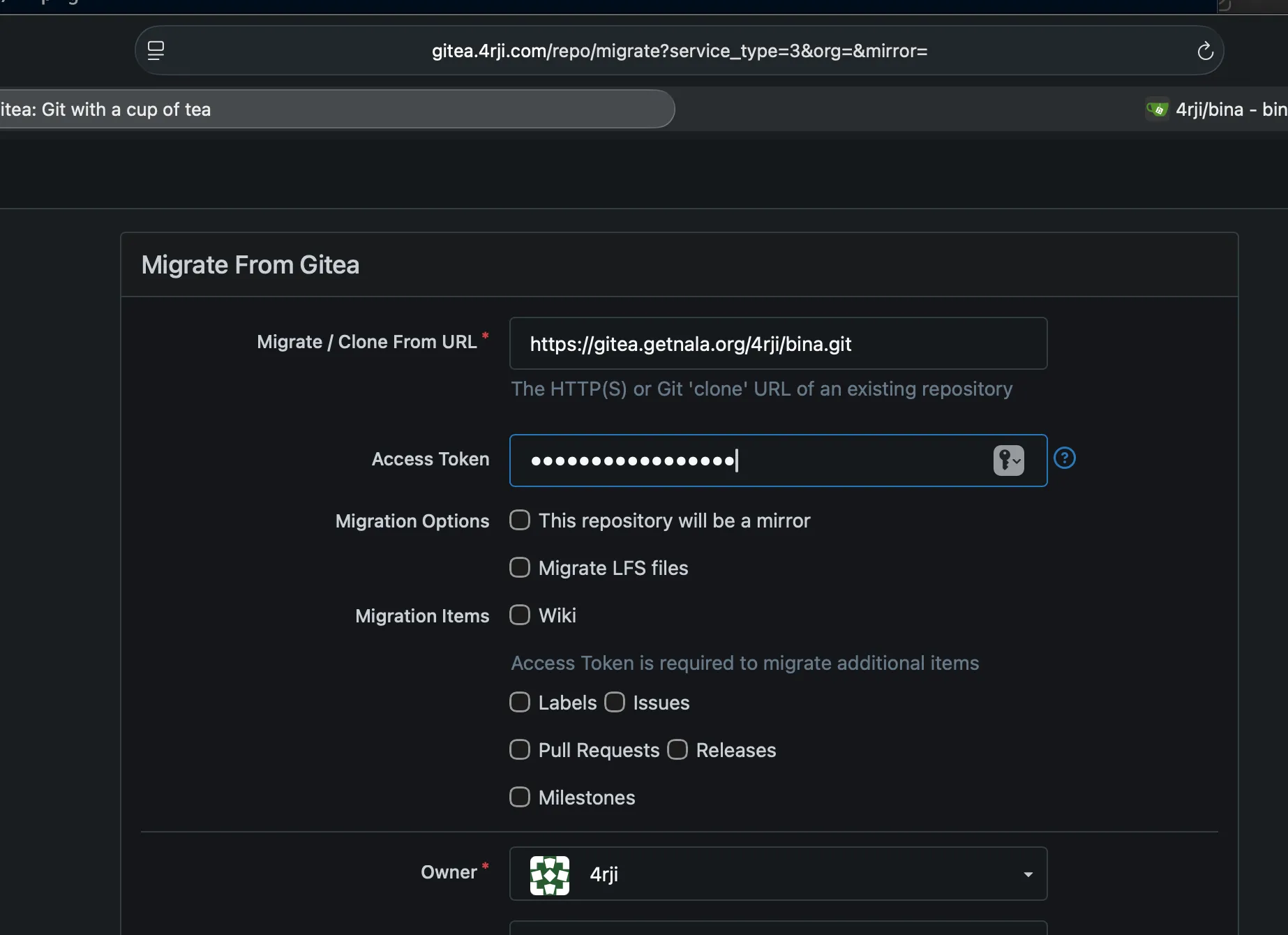 Repository Migration