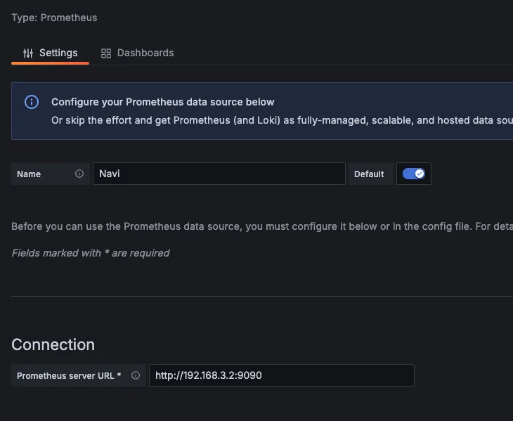 Grafana Prometheus Data Source