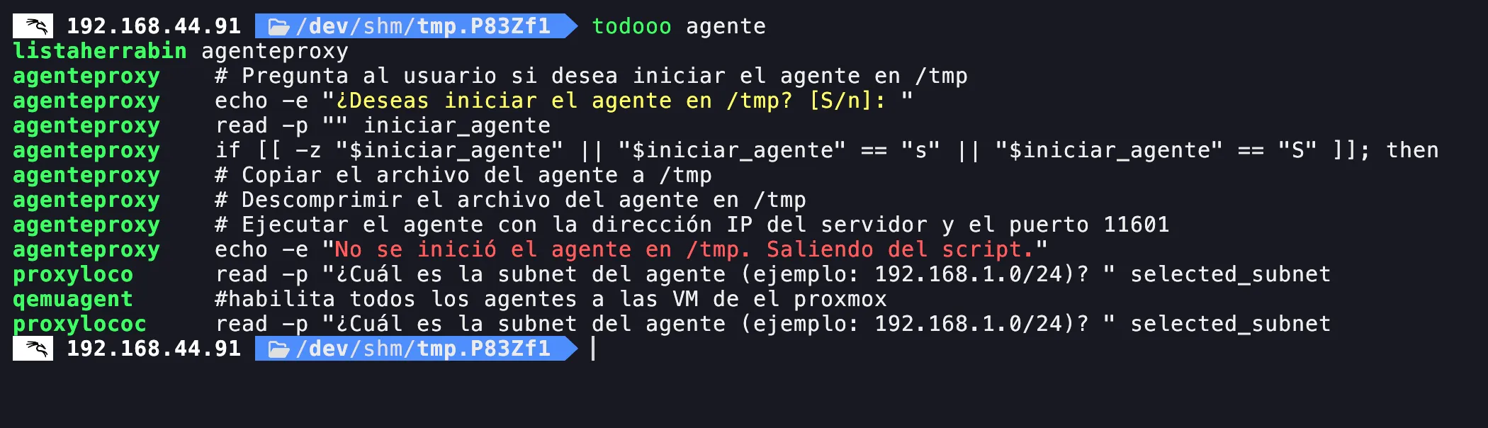 Searching inside scripts