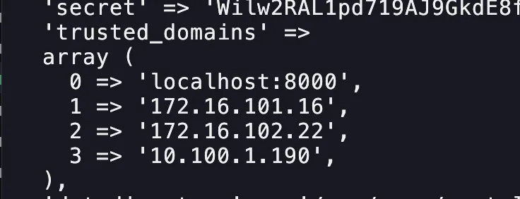Nextcloud subnet configuration