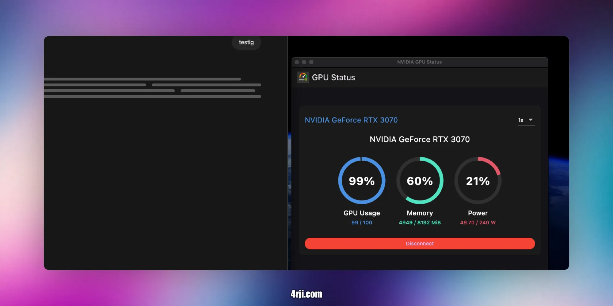NVIDIA GPU Monitor Interface