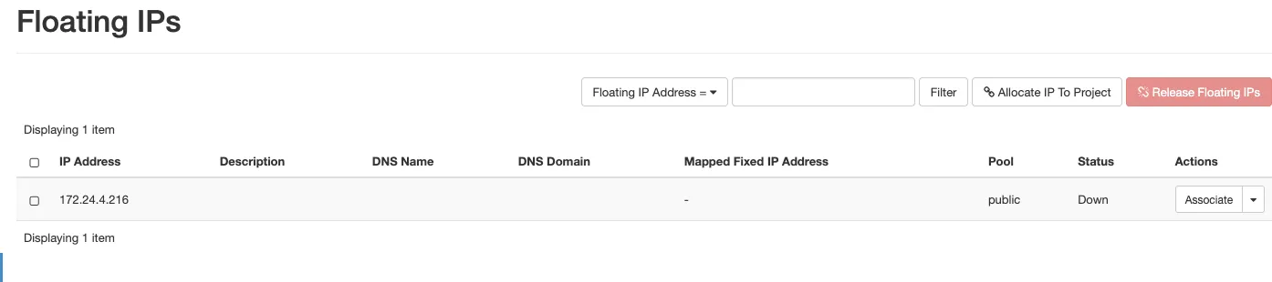 Create OpenStack Project