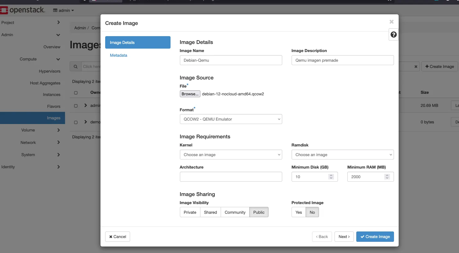 Create OpenStack Project