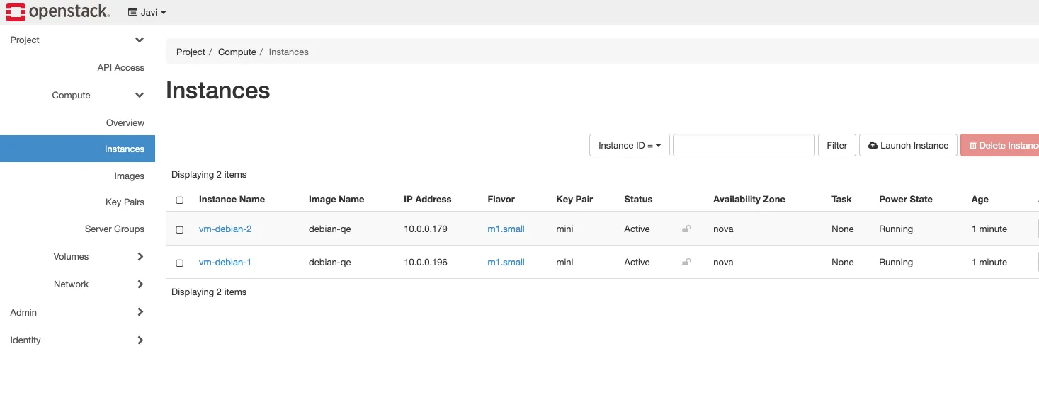 Create OpenStack Project