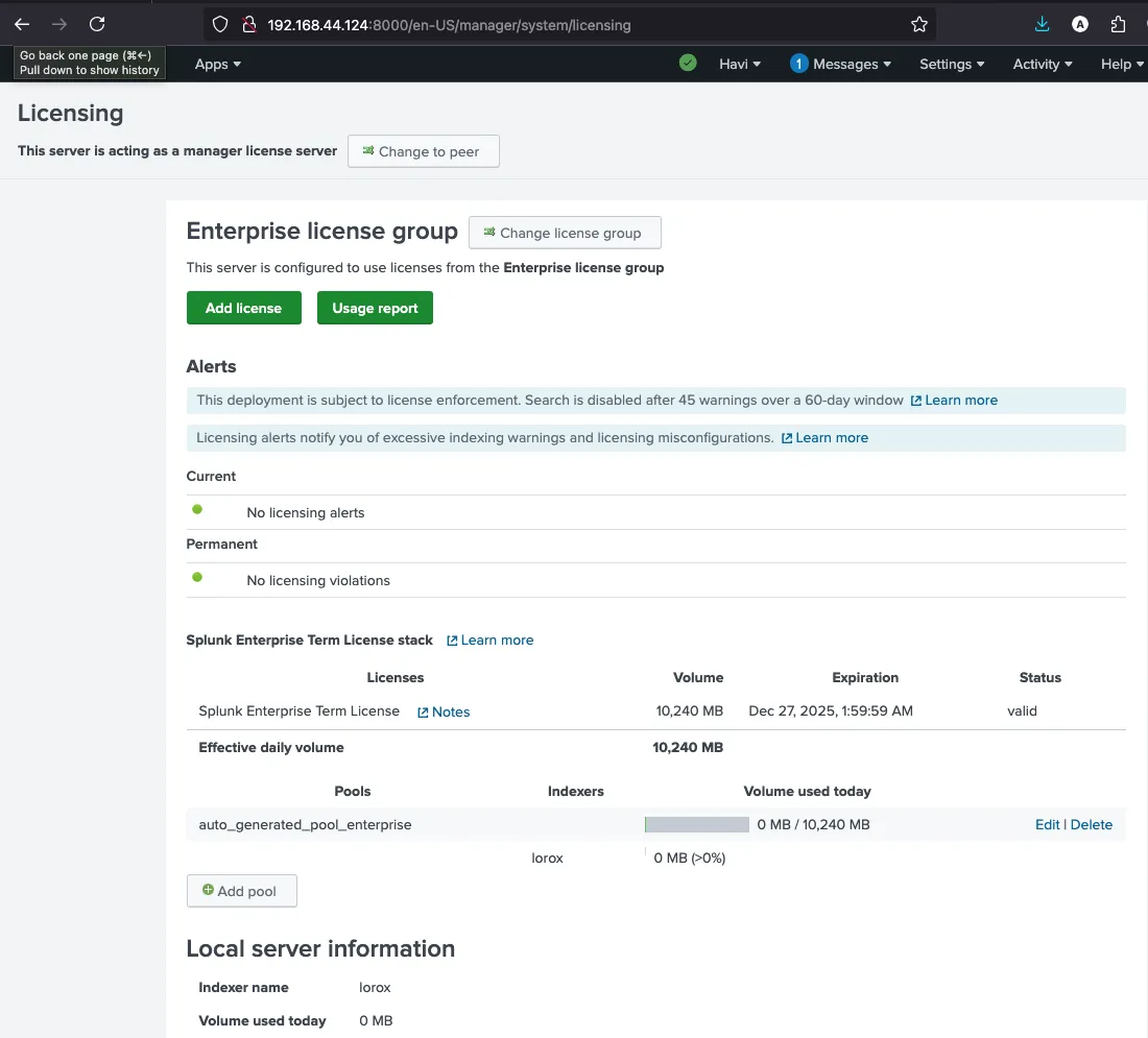 License Configuration