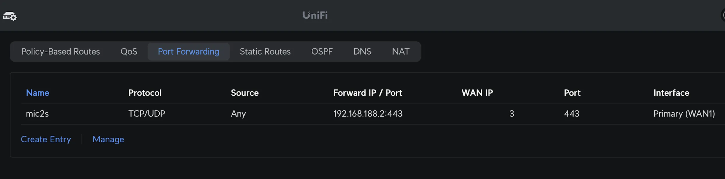 Port Forwarding Configuration